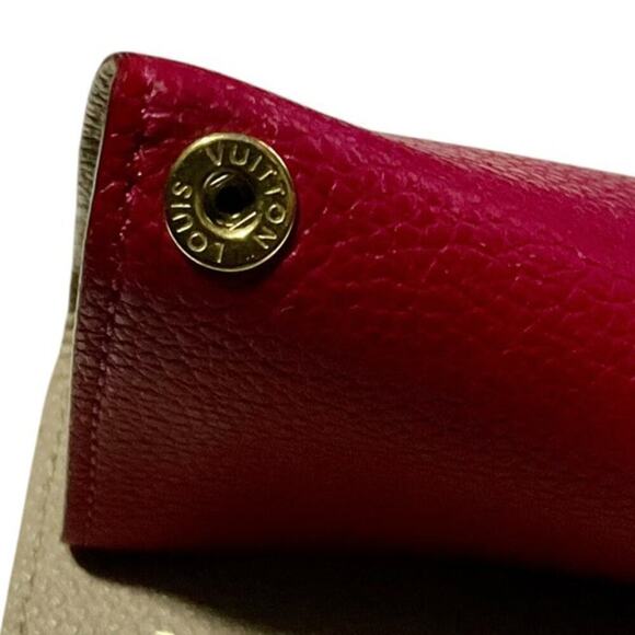 LOUIS VUITTON Key Case Multicles Berlango Cuir Taurillon Pink Leather - Picture 12 of 14